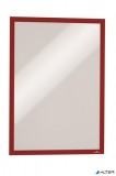 Infokeret, A3, mágneses, DURABLE "DURAFRAME® MAGNETIC", piros