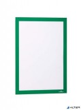 Infokeret, A4, öntapadó háttal, DURABLE 'DURAFRAME®', zöld