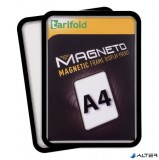 Infokeret, mágneses háttal, A4, DJOIS "Magneto", fekete