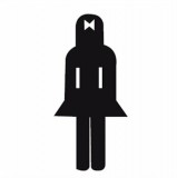 Információs matrica, női mosdó, APLI