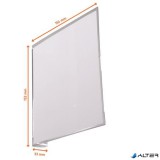 Információs tábla, 149x149 mm, öntapadó, DURABLE, áttetsző