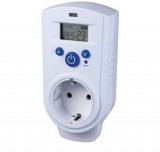 Infra Digitális konnektoros termosztát fűtés és hűtés szabályozás