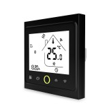 Infra Okos termosztát elektromos fűtéshez távolról irányítható, időzíthető fekete okos termosztát