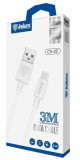 INKAX CK-49 Micro USB 3M Adatkábel - Fehér
