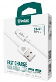 INKAX CK-61 USB Type-C 1M Adatkábel - Fehér