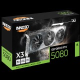 Inno3D GeForce RTX 5080 X3 OC VGA (PCIe 5.0, 16 GB GDDR7, 256 bit, 3xDP+HDMI)