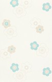 Innova Világos kék virág mintás tapéta (34767-2)