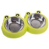 InnovaGoods Dupla etetőtál cicának, kutyának, kivehető acél tartályokkal