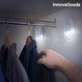 InnovaGoods Mozgásérzékelős, hordozható LED világítás, 2 db-os készlet, felragasztható - Videóbemutatóval
