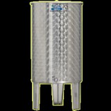 Inox 120 l-es bortartály, úszófedeles, paraffinos, 1 csappal (Zottel) (10469)