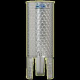 Inox 150 l-es bortartály, úszófedeles, paraffinos, 1 csappal (Zottel) (10472)