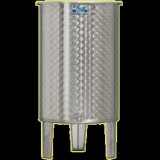 Inox 200 l-es bortartály, úszófedeles, paraffinos, 1 csappal (Zottel) (10476)