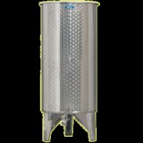 Inox 300 l-es bortartály, úszófedeles, paraffinos, 3 csappal (Zottel) (10480)