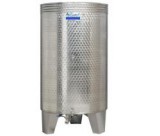 Inox 380 l-es bortartály, úszófedeles, paraffinos, 3 csappal (Zottel) (10486)