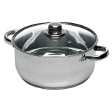 INOX lábas fedővel 2,3L 18cm