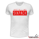 Installing sixpack póló (fehér)