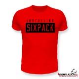 Installing sixpack póló (piros)