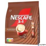Instant kávé stick, 10x16,5 g, NESCAFÉ "3in1", barna cukorral