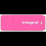 Integral 32GB USB2.0 DRIVE NEON PINK USB flash meghajtó USB A típus 2.0 Rózsaszín (INFD32GBNEONPK)