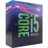 Intel Core i5-9600K (6 Cores, 9M Cache,3.70 up to 4.60 GHz, FCLGA1151) Dobozos, hűtés nélkül (BX80684I59600K)