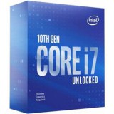 Intel Core i7-10700KF (8 Cores, 16M Cache, 3.80 up to 5.10 GHz, FCLGA1200) Dobozos, hűtés nélkül, nincs VGA (BX8070110700KF)