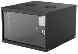 Intellinet 19" 6U Falra szerelhető Rackszekrény Black 714785