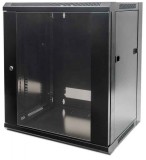 Intellinet 19" 9U Falra szerelhető Rackszekrény Black 711777