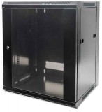 Intellinet 19" 9U Falra szerelhető Rackszekrény Black 711791