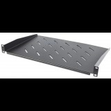 Intellinet 1U 19" rack polc 350mm fekete (714891) (Intellinet 714891)