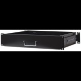 Intellinet 2U 19" Drawer Shelf rack polc 350mm fekete (714938) (in-714938)
