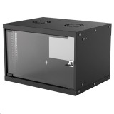 Intellinet 6U 19" fali rack szekrény 400x540x353; IP20-védelem fekete (714143) (714143)