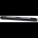 Intellinet UTP patch panel 16 port Cat6 1U 19" fekete (519526) (int-519526)