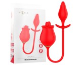 Intense Melanie - 2in1 mozgó nyelves csikló izgató vibrátor (piros)
