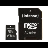 Intenso 3423493 microSDXC, 512 GB, Class 10, UHS-I Premium Memóriakártya (3423493)