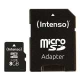 Intenso 8GB microSD Class 10 adapterrel 3413460