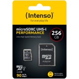 Intenso microSD 256GB UHS-I Perf CL10| Performance Class 10