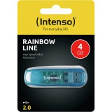 Intenso Rainbow Line 4GB USB 2.0 Áttetsző Kék (3502450)