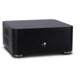 Inter-Tech ITX A80S Black táp nélküli Mini-ITX NUC ház fekete (88881303) (it88881303)