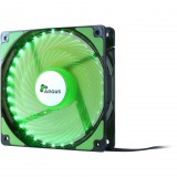 Inter-Tech L-12025 GR ház hűtő ventilátor zöld LED (88885414) (it88885414) - Ventilátor