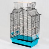 INTER ZOO Papagájkalitka GRETA CABRIO fekete - 49 x 30 x 65 cm