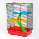 INTER ZOO TEDDY II color - kalitka hörcsögök számára műanyag felszereléssel