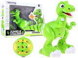 Interaktív Akkumulátoros Távirányítós Dinoszaurusz-Kézmozdulatokkal is irányítható-"Tüzet"okád-Hanghatások-Fényhatások-Akadályérzékelés