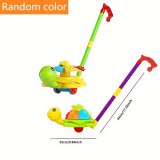 Interaktív Babakocsi Játék Szett – Csirke és Teknős Figurákkal, Forgó Szárnyakkal és Haranggal, 5 darabos