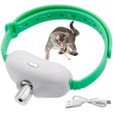 Interaktív lézeres macskanyakörv USB töltéssel, zöld