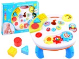 Interaktív Oktató-Játszóasztal Gyerekeknek-A Panel Külön Kiságyra Tehető-Állathangok-Dallamok-Fényhatások-Formák