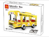 Intercity sárga busz | 231 db építőkocka | lego-kompatibilis építőjáték | WANGE 3971