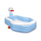 Intex Családi medence kosárpalánkkal 257x188x130cm