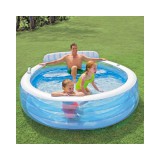Intex: Family Center napozós háttámlás medence 224x216x76cm