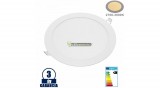 INTI 18W=144W kerek fehér LED mennyezeti lámpa melegfehér2336