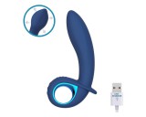 INTOYOU Palha - akkus, felfújható vibrátor (kék)